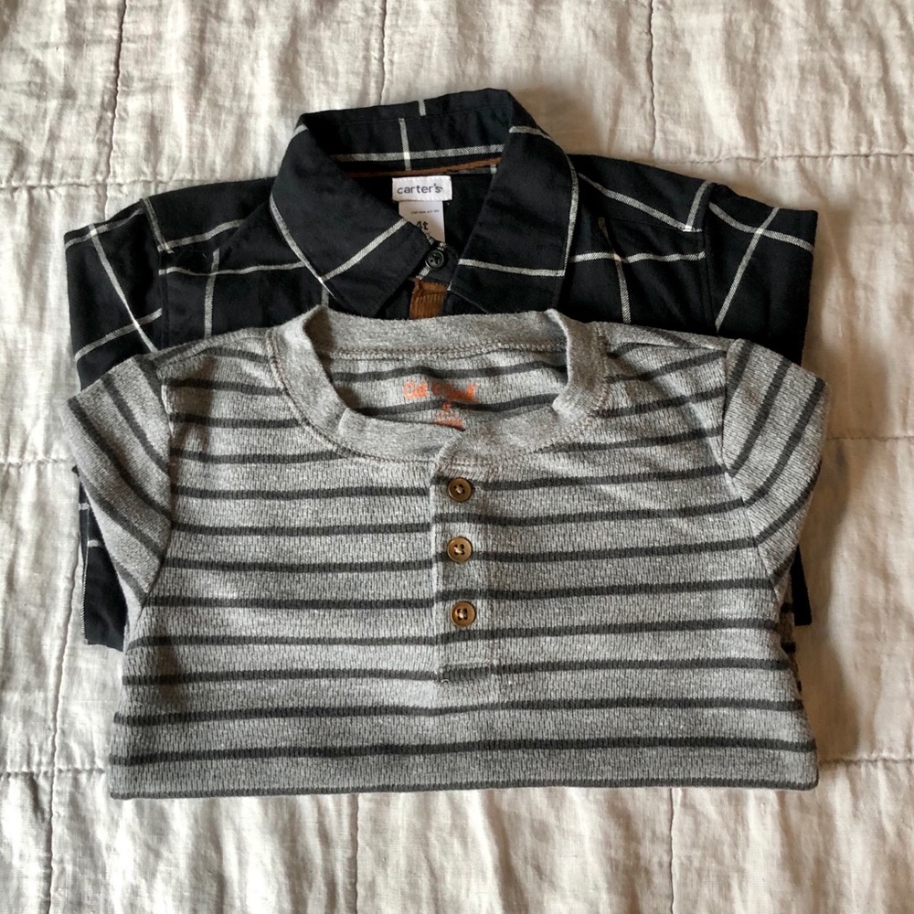 Boys Fall shirt bundle. Carter’s / Cat & Jack